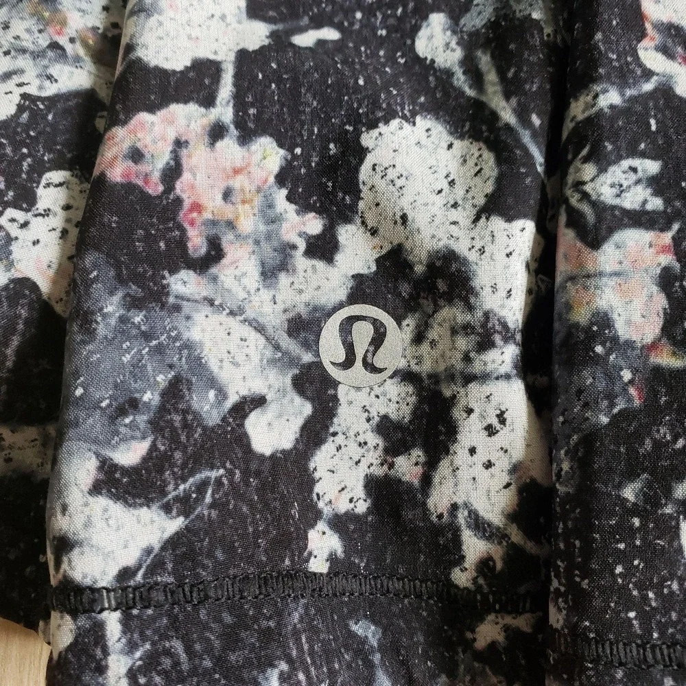 Lululemon Pace Rival Skirt Womens 4 Spring Bloom Black Swift Skort W8849R